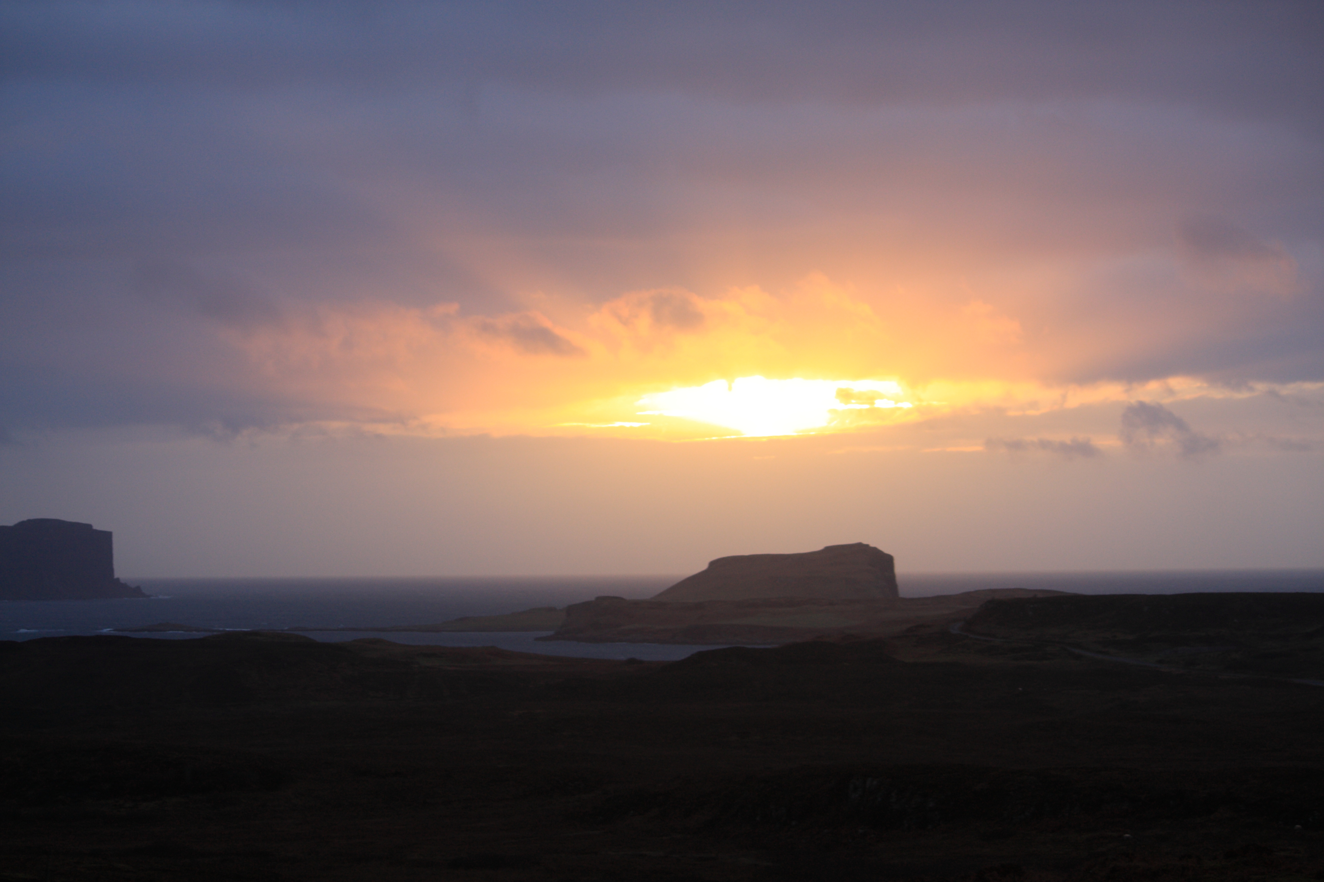 Sort of sunset over Oronsay