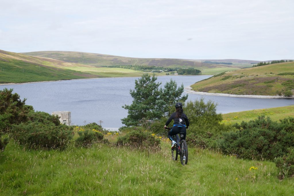 Descending to Whiteadder Reservoir
